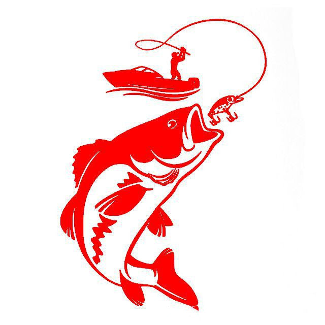 Flag Village Auto Tools Fishing Car Stickers Fish Car Stickers Wall Stickers Waterproof Stickers