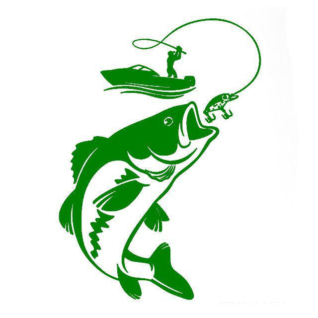 Flag Village Auto Tools Fishing Car Stickers Fish Car Stickers Wall Stickers Waterproof Stickers