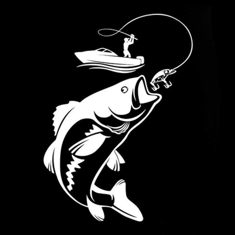 Flag Village Auto Tools Fishing Car Stickers Fish Car Stickers Wall Stickers Waterproof Stickers