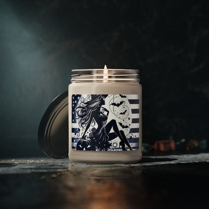 Flag Village Halloween Pretty Witch Scented Soy Candle, 9oz HW0029