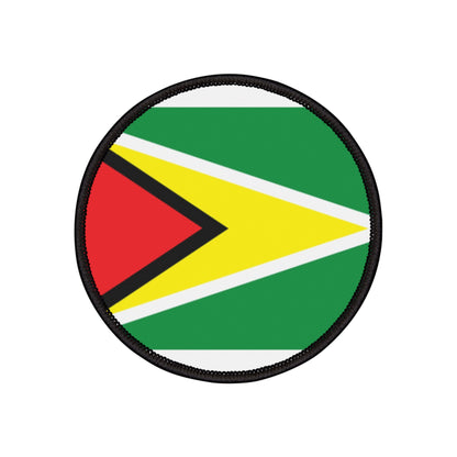Flag Village Guyana Flag Embroidery Iron-On Patches
