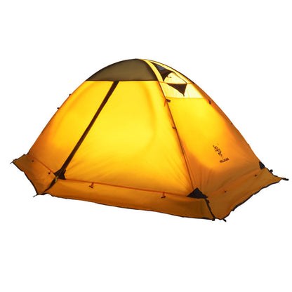 Flag Village Outdoor Camping Camping Double-layer Aluminum Pole Tent