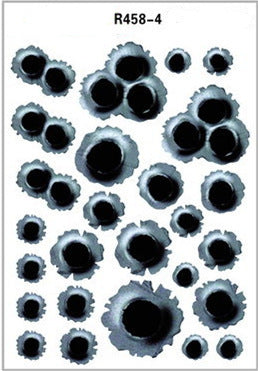 Flag Village Auto Tools Simulation Bullet Hole Car Sticker, Car Bullet Hole Crack Car Sticker