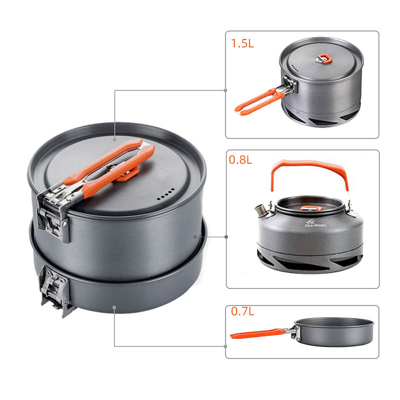 Flag Village Outdoor Cookware, Portable Camping Cookware, Picnic Heat Set