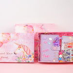 Flag Village Girl Heart Hand Account Book Gift Box Loose-Leaf Japanese Style Small Diary Notebook Cute Christmas Gift Creative Student With Cute Fairy Tool Material Full Set Of Simple
