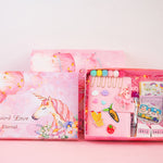 Flag Village Girl Heart Hand Account Book Gift Box Loose-Leaf Japanese Style Small Diary Notebook Cute Christmas Gift Creative Student With Cute Fairy Tool Material Full Set Of Simple