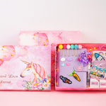 Flag Village Girl Heart Hand Account Book Gift Box Loose-Leaf Japanese Style Small Diary Notebook Cute Christmas Gift Creative Student With Cute Fairy Tool Material Full Set Of Simple