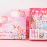 Flag Village Girl Heart Hand Account Book Gift Box Loose-Leaf Japanese Style Small Diary Notebook Cute Christmas Gift Creative Student With Cute Fairy Tool Material Full Set Of Simple