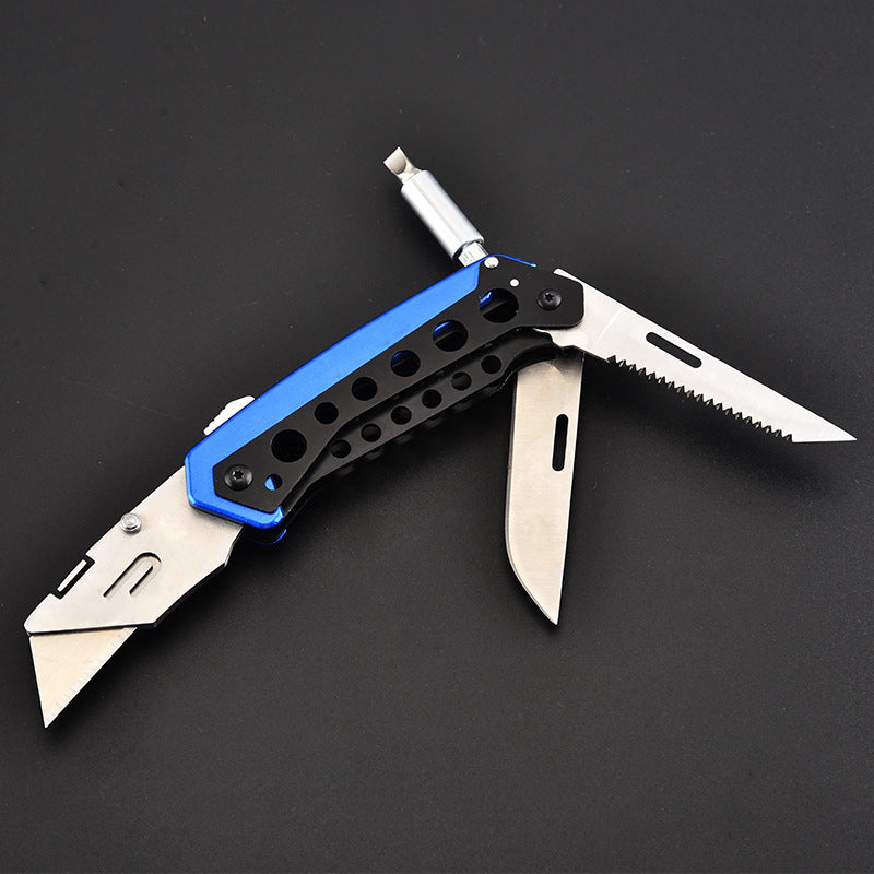 Flag Village Auto Tools Stainless Steel Multifunctional Folding Utility Knife Wallpaper Paper Cutter