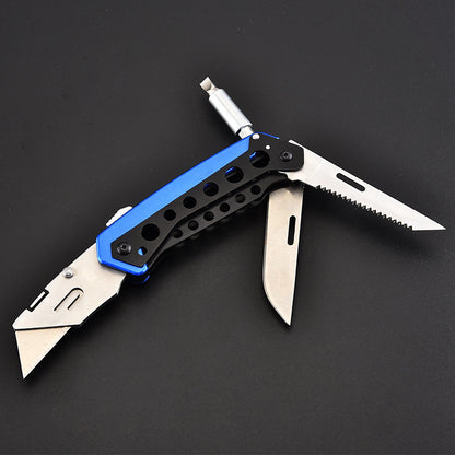 Flag Village Auto Tools Stainless Steel Multifunctional Folding Utility Knife Wallpaper Paper Cutter