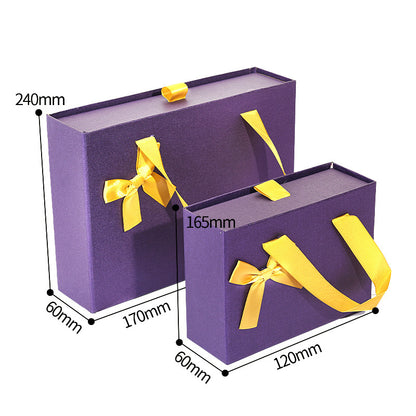 Flag Village Gift Box Knot Wedding Box With Hand Gift Portable Drawer Gift Box Custom Gift Box