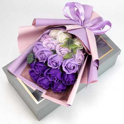 Flag Village Mother's Day Gift 18 Rose Soap Bouquet Gift Box