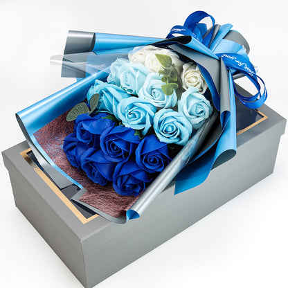 Flag Village Mother's Day Gift 18 Rose Soap Bouquet Gift Box