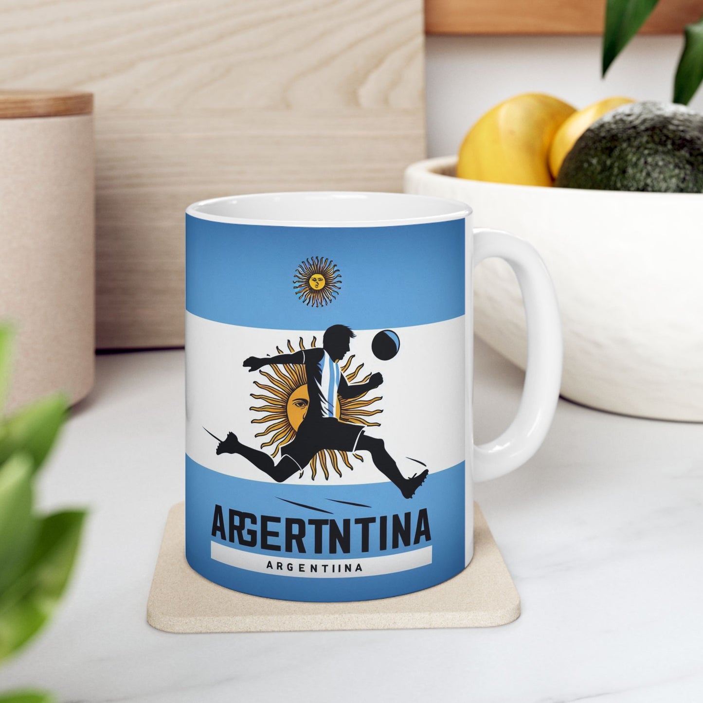 Flag Village ARGENTINA Sporting Flag Ceramic Coffee Mug 11oz FV-MG0211