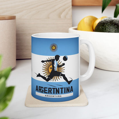 Flag Village ARGENTINA Sporting Flag Ceramic Coffee Mug 11oz FV-MG0211