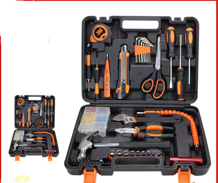 Flag Village Auto Tools Household Hardware Tool Set Car Repair Tool Box