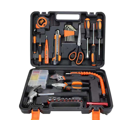 Flag Village Auto Tools Household Hardware Tool Set Car Repair Tool Box