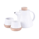 Flag Village Ceramic One Pot Four Cup Flower Tea Set Gift Box