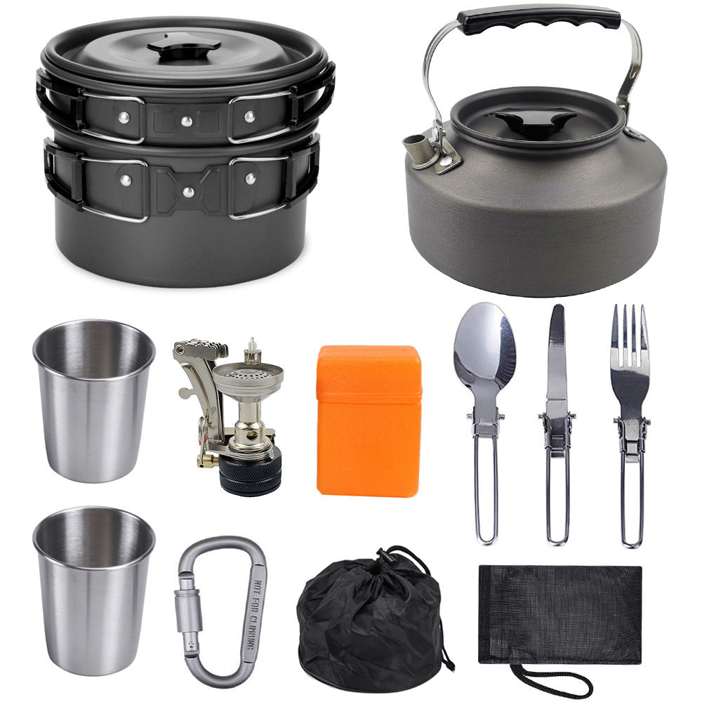 Flag Village Camping Portable Outdoor Cooker Kettle New