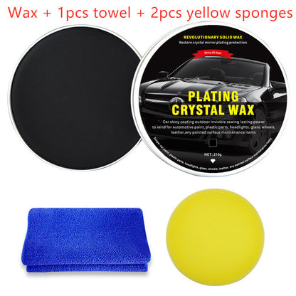 Flag Village Auto Tools Car Diamond Crystal Wax Black Wax Coating Waxing Polishing Sewage Crystal Hard Wax