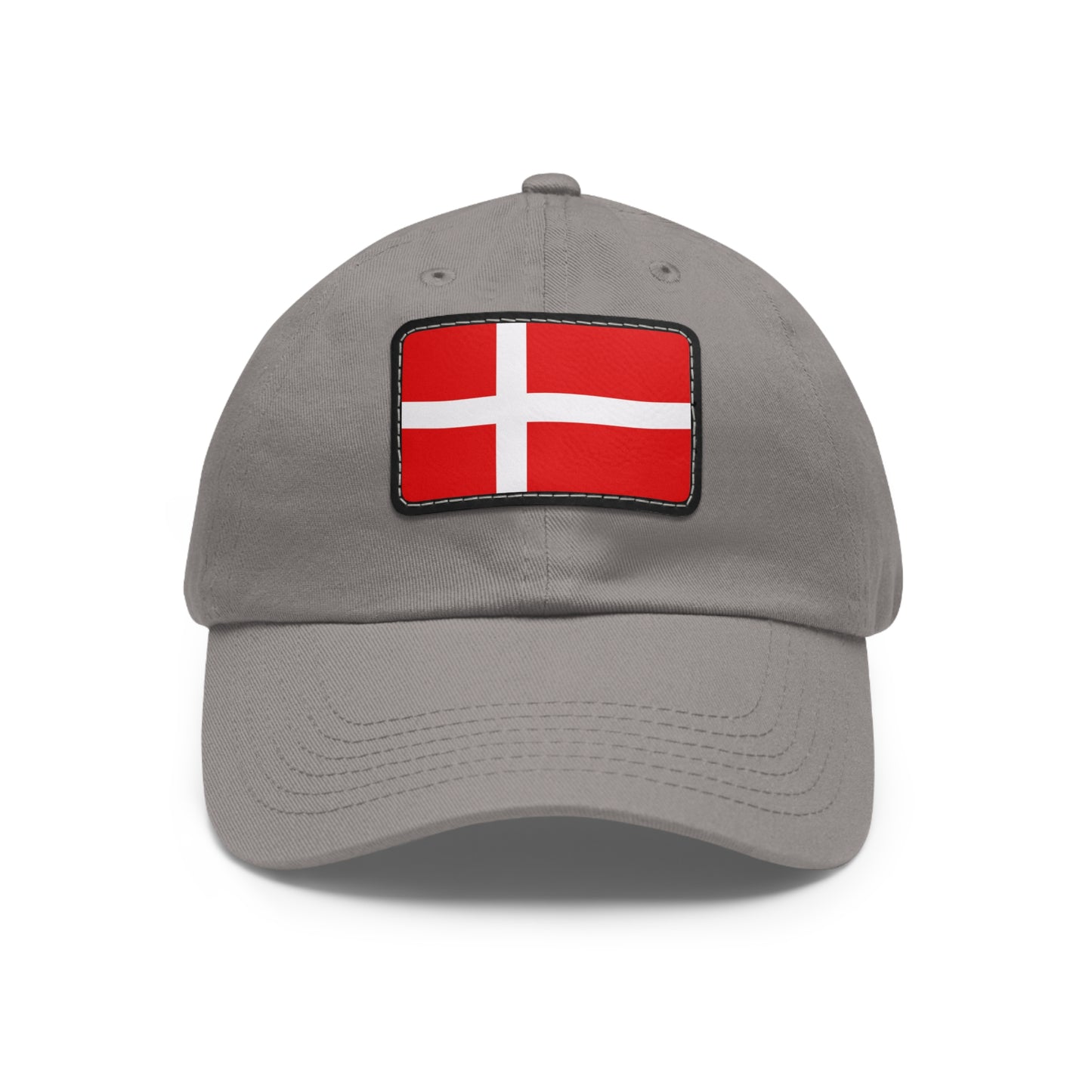 Flag Village Denmark Flag Hat Cap with Leather Patch