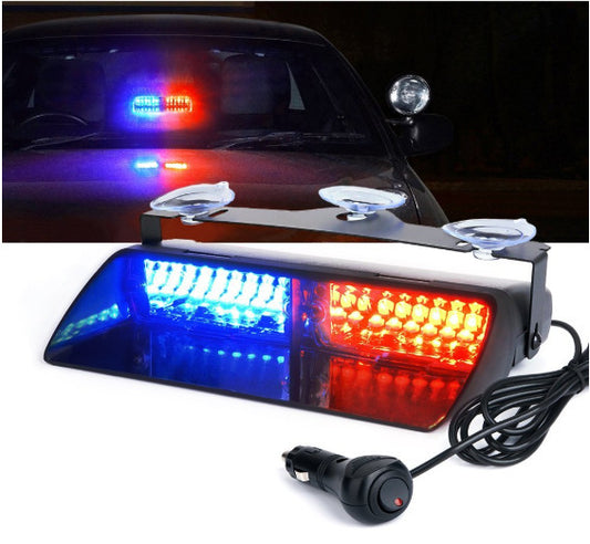 Flag Village Auto Tools 16Led Strobe Light Suction Cup Light Strobe Light Multi-Color Warning Light