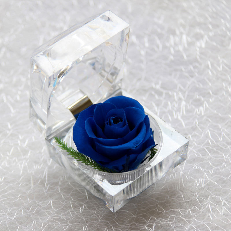 Flag Village Crystal Acrylic Rose Eternal Flower Gift Box Confession Valentine's Day Gift