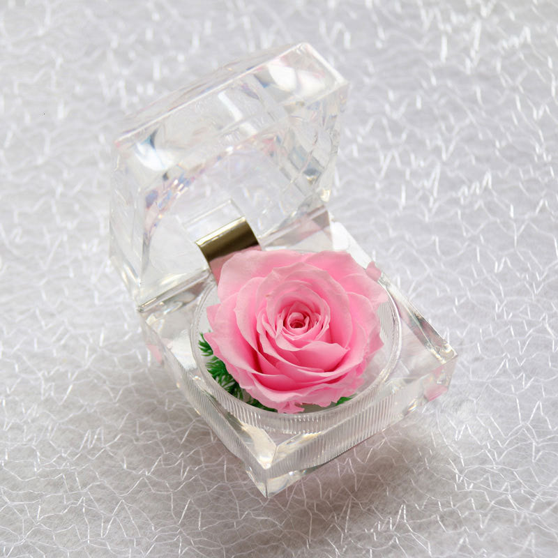 Flag Village Crystal Acrylic Rose Eternal Flower Gift Box Confession Valentine's Day Gift