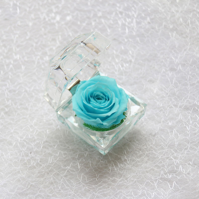 Flag Village Crystal Acrylic Rose Eternal Flower Gift Box Confession Valentine's Day Gift
