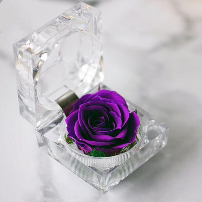 Flag Village Crystal Acrylic Rose Eternal Flower Gift Box Confession Valentine's Day Gift