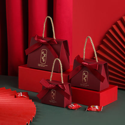 Flag Village Wedding Candy Box Portable Chinese Style Wedding Candy Gift Box