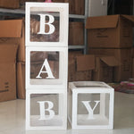 Flag Village Birthday Party Letter Gift Box Transparent Balloon Box