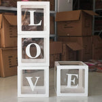 Flag Village Birthday Party Letter Gift Box Transparent Balloon Box