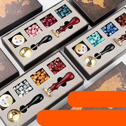 Flag Village Fire Lacquer Seal Set Gift Box