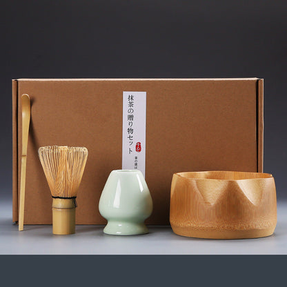 Flag Village Order Tea Matcha Tea Maker Tool Set Japanese Gift Box