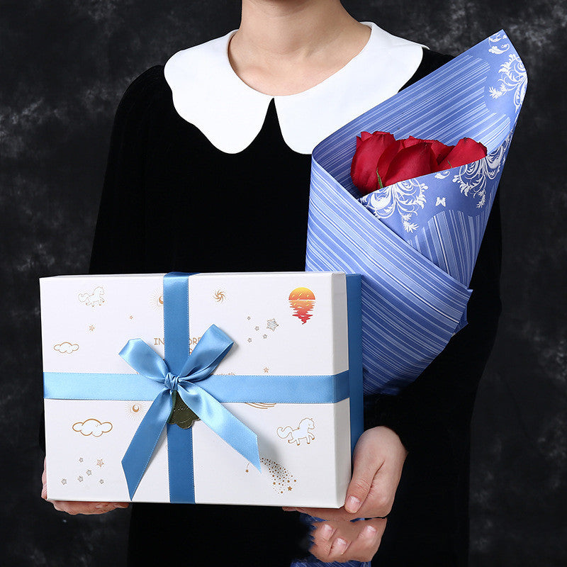 Flag Village Prince Charming Gift Printed Gift Box Bow Gift Box