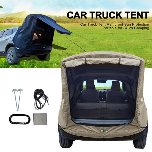 Flag Village Auto Tools Car Trunk Extension Tent At The Rear Of The Car
