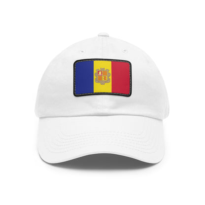 Flag Village Andorra Flag Hat Cap with Leather Patch