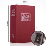 Flag Village Student Gift Dictionary Mini Safe Box Book Hidden Secret Key Lock Coin Bank Card Jewellery Private Diary Storage Password Locker