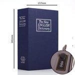 Flag Village Student Gift Dictionary Mini Safe Box Book Hidden Secret Key Lock Coin Bank Card Jewellery Private Diary Storage Password Locker