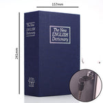 Flag Village Student Gift Dictionary Mini Safe Box Book Hidden Secret Key Lock Coin Bank Card Jewellery Private Diary Storage Password Locker