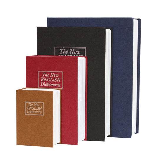 Flag Village Student Gift Dictionary Mini Safe Box Book Hidden Secret Key Lock Coin Bank Card Jewellery Private Diary Storage Password Locker