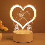 Flag Village 3D Lamp Acrylic USB LED Night Lights Neon Sign Lamp Xmas Home Decorations For Room Decor Valentines Day Gifts