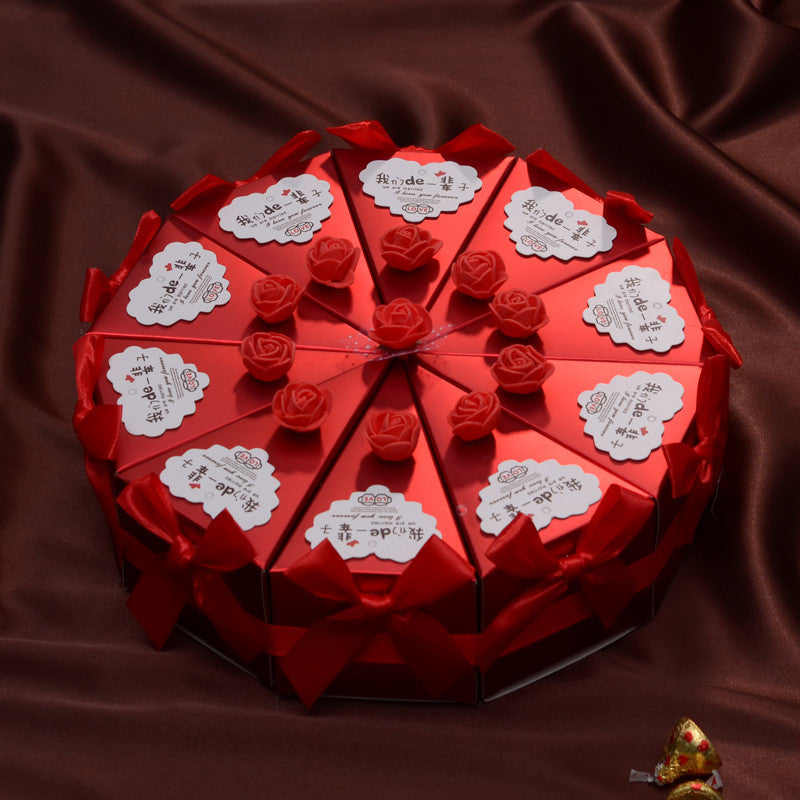 Flag Village New European Style Cake Table Set Wedding Candy Box Wedding Gift Box Candy Box