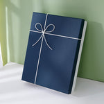 Flag Village Large Gift Box, Empty Box, Simple Blue Packaging Box, Exquisite Birthday Gift Box, Rectangular Gift Box, Custom