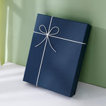 Flag Village Large Gift Box, Empty Box, Simple Blue Packaging Box, Exquisite Birthday Gift Box, Rectangular Gift Box, Custom