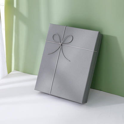 Flag Village Large Gift Box, Empty Box, Simple Blue Packaging Box, Exquisite Birthday Gift Box, Rectangular Gift Box, Custom