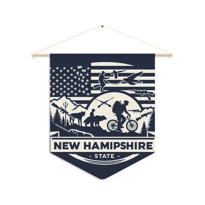 Flag Village New Hampshire State Flag Pennant Sporting Home Wall decoration NH0001