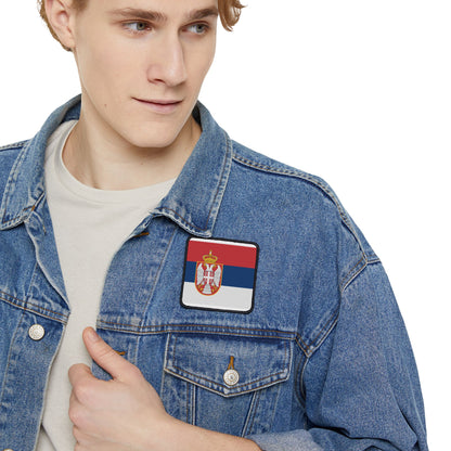 Flag Village Serbia Flag Embroidery Iron-On Patches