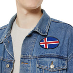 Flag Village Iceland Flag Embroidery Iron-On Patches